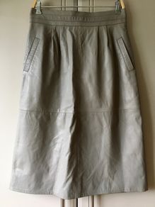 Real leather skirt