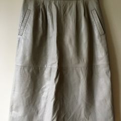 Real leather skirt