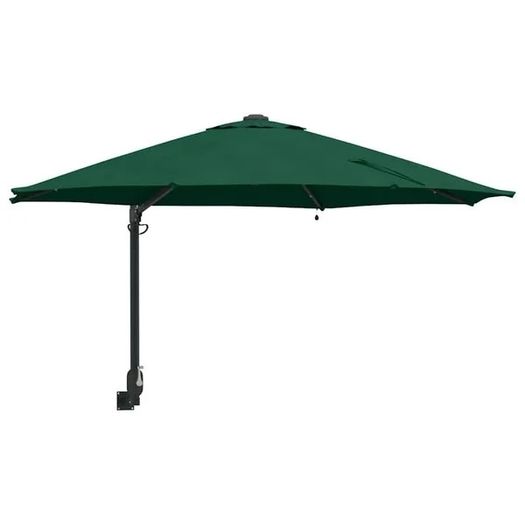Garden Parasol Green 248 x 248 x 148 cm Polyester and Steel