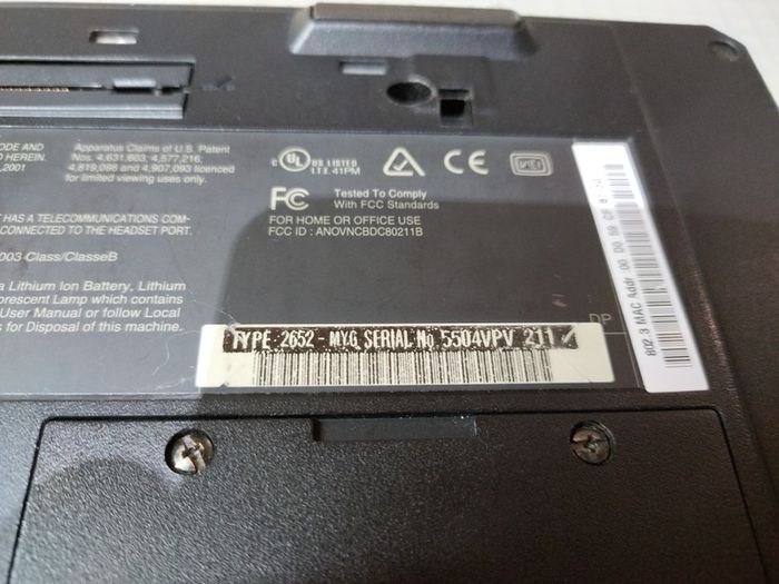 IBM ThinkPad A31 laptop