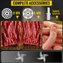 BRAND NEW 250Kg/H Electric Meat Mincer Grinder 1100W Commercial Kitchen Chopper Food Processor Sausage Maker Machine Home Appliance Image 7