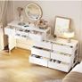 170cm Chest of Drawers with Charging Station and LED Light Image 6