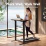 80 cm Electric Standing Desk Adjustable Height 4 Memory Settings Sit Stand Up for Home Office Computer Workstation Black Walnut Image 7