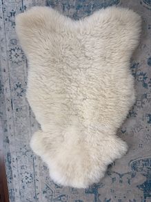 Authentic sheepskin rug large