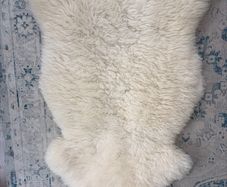 Authentic sheepskin rug large