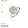 10KT White Gold Filled Halo Style Ring Image 8