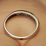 9ct white Gold CZ and Natural Sapphire 7 stone ring Image 5