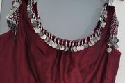 FRANCA belly dancer style cropped top Sz M ( Fit 10-12 UK)