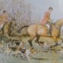 Vintage Hunting print, John Sanderson Wells Image 2