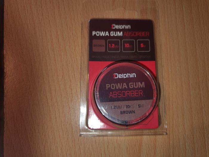NEW - Delphin Powa Gum Absorber Brown - 5m, 1,2mm, 10kg - Carp Tench Bream Roach Feeder Method Float