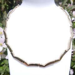 Vintage 9K Solid Gold 375 heavy Necklace Collier 13,28g length 17,2"