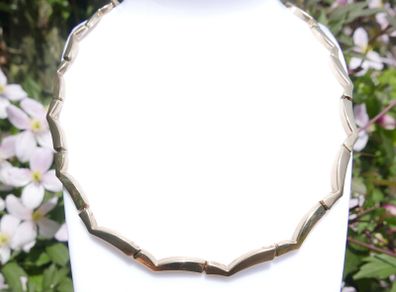 Vintage 9K Solid Gold 375 heavy Necklace Collier 13,28g length 17,2"