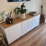 Ikea White Long Sideboard. Adjustable 1.8m long, 0.7m height, 0.43m deep/width Image 6