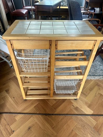 Bamboo Kitchen Trolley