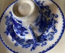 Supper plate and teacup