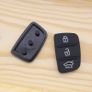2 Pack 3-button Rubber Key Pads Black Button Pads for Auto Car Smart Remote Key Fob Replacement Parts Image 2