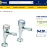 Profile Chrome High Neck Pair Sink Pillar Taps | Solid Brass Image 4