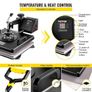 Heat Press Machine, 15 x 15 Inch, 5 in 1 Combo Swing Away T-Shirt Sublimation Transfer Printer Image 3