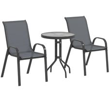 Three-Piece Outdoor Garden Set - Grey