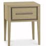 Bedside Locker - Bentley Designs Rimini Aged Oak & Weathered Oak 1 Drawer Nightstand Image 2