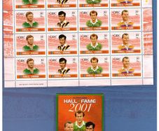 2001 Ireland An Post GAA Hall of Fame Commemorative Stamps Presentation Pack. Contains full mint never hinged sheetlet & stamp booklet