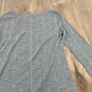 New Look Grey Ribbed Long Sleeve Top with Button Detail - Size 10 Image 10
