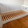 Single bed - white sleigh bed Image 6