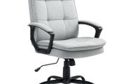 Office Chair, Desk Chair, Rocking Function, Height Adjustable, up to 120 kg, Gray