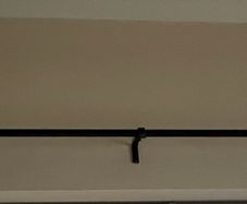 1 Black Curtain Pole
