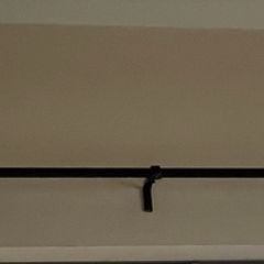1 Black Curtain Pole