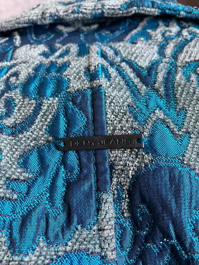 DKNY Size 10-12 Ladies Teal Coat