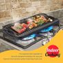 Pre Seasoned Cast Iron Reversible Griddle Grill Pan with Handles for Gas Stovetop Open Fire Oven, 43.18  24.89CM (17x9.8) - One Tray, Scrapers Included Image 2
