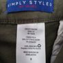 khaki green cotton short skirt Image 7