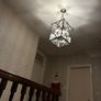 Large Antique Silver bamboo ceiling light Image 9