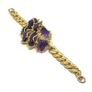 Vintage brutalist amethyst bracelet Image 7