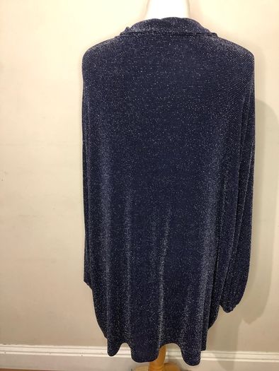 Boohoo navy sparkly blouse (size 26)