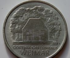 DDR East Germany 5 Mark 1982 Von Goethe Cottage