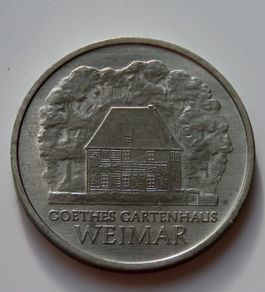 DDR East Germany 5 Mark 1982 Von Goethe Cottage