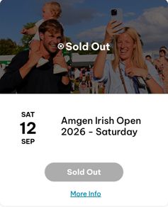 Irish Open Saturday Ticket