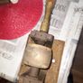 Antique Belt Drive Pulley Maybe Watch Makers Tool or Lathe, The central wooden drum is designed to be driven by a flat leather belt Image 6