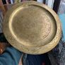 Morroccan Brass Serving Tray Genuine Handmade Image 2