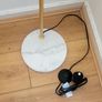 Metalic standing Lamp Image 3