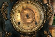 Antique 1882 Ansonia Heavy Cast Iron Shelf Clock Case 12" X 6,2" H-23"