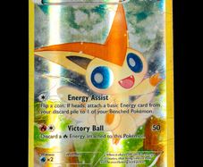 Victini XY117 Full Art Holo Rare Black Star Promo Pokemon Card XY