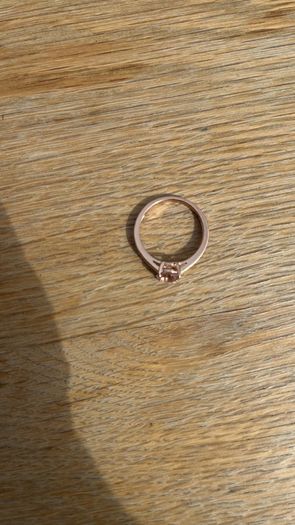 rose gold silver ring
