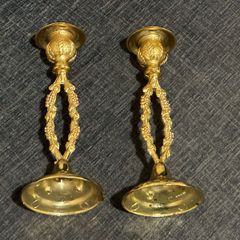 Brass candle stick holders