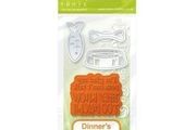 Tonic Die &amp; Stamp set - DINNERS UP