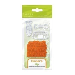 Tonic Die & Stamp set - DINNERS UP