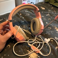 Rose pink gaming headset