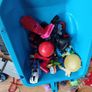 Police jeep and boat kids toy Playmobil 2 fourgon + bateau kids toys .chair. everything in photos Image 10